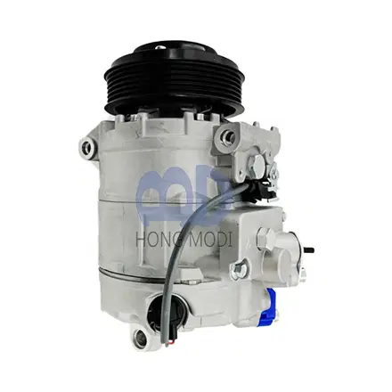 Denso air conditioning compressor; with clutch | 64526918749 — view 2