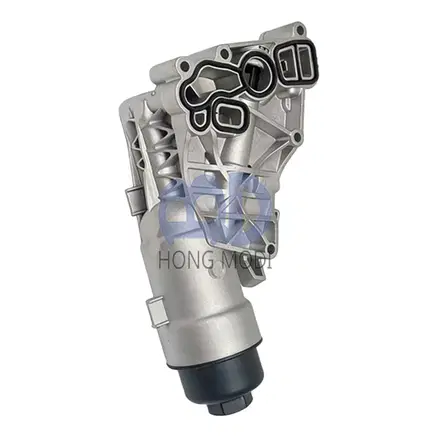 Oil cooler filter housing for 2014-2019 BMW Mini Cooper X1 X2, OEM FEBI 11428585 — view 2