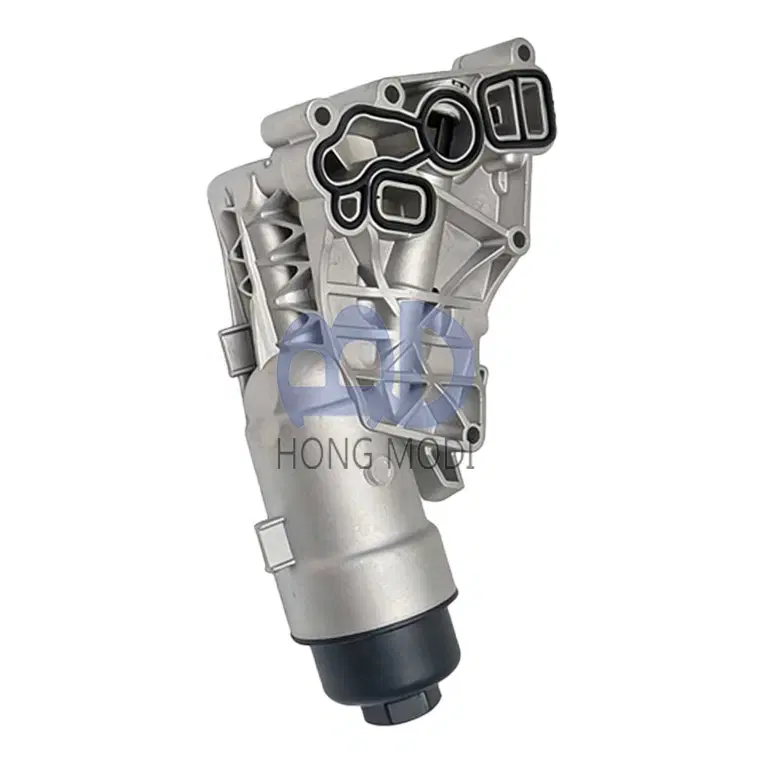 Oil cooler filter housing for 2014-2019 BMW Mini Cooper X1 X2, OEM FEBI 11428585235 photograph 2