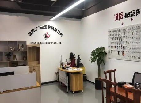 Honke Guangzhou Hardware office with product sample display board