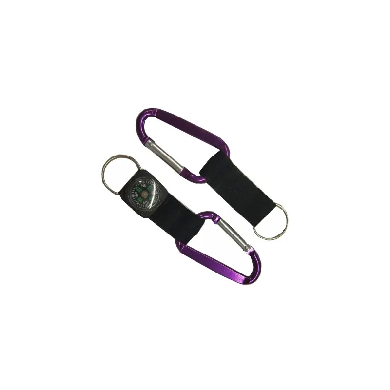 A-2 Aluminium Carabiner Compass Lanyard in Aluminium made by Honke Hardware
