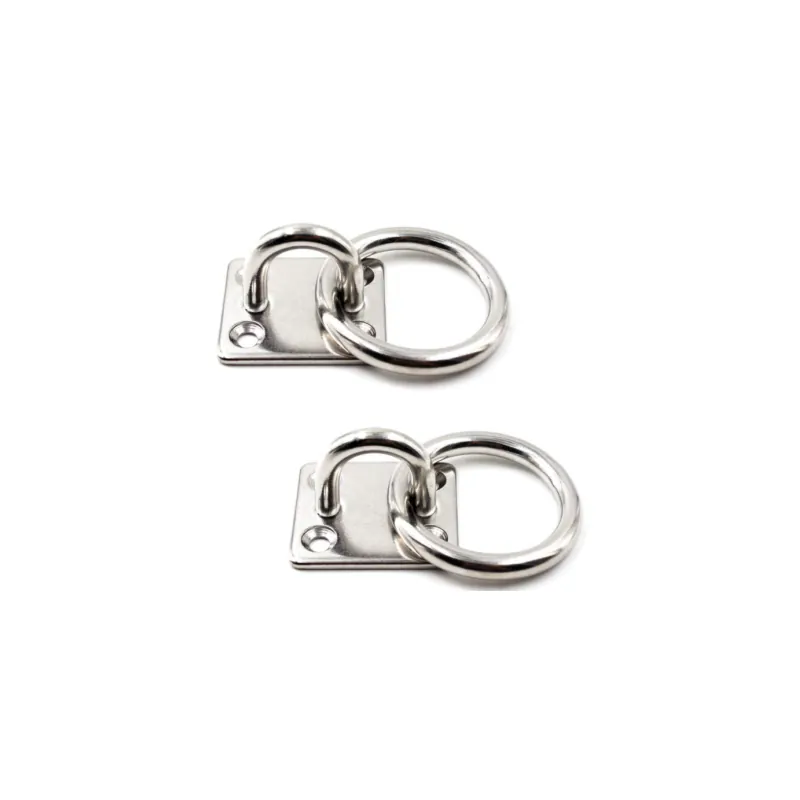 S320 Square Eye Plate with Ring in Stainless steel made by Honke Hardware