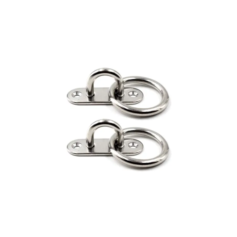 S3202 Oval Eye Plate with Ring in Stainless steel made by Honke Hardware
