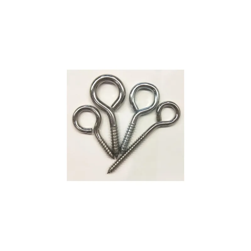 S7228 Wood Eye Hook Screw in Stainless steel, steel Iron made by Honke Hardware