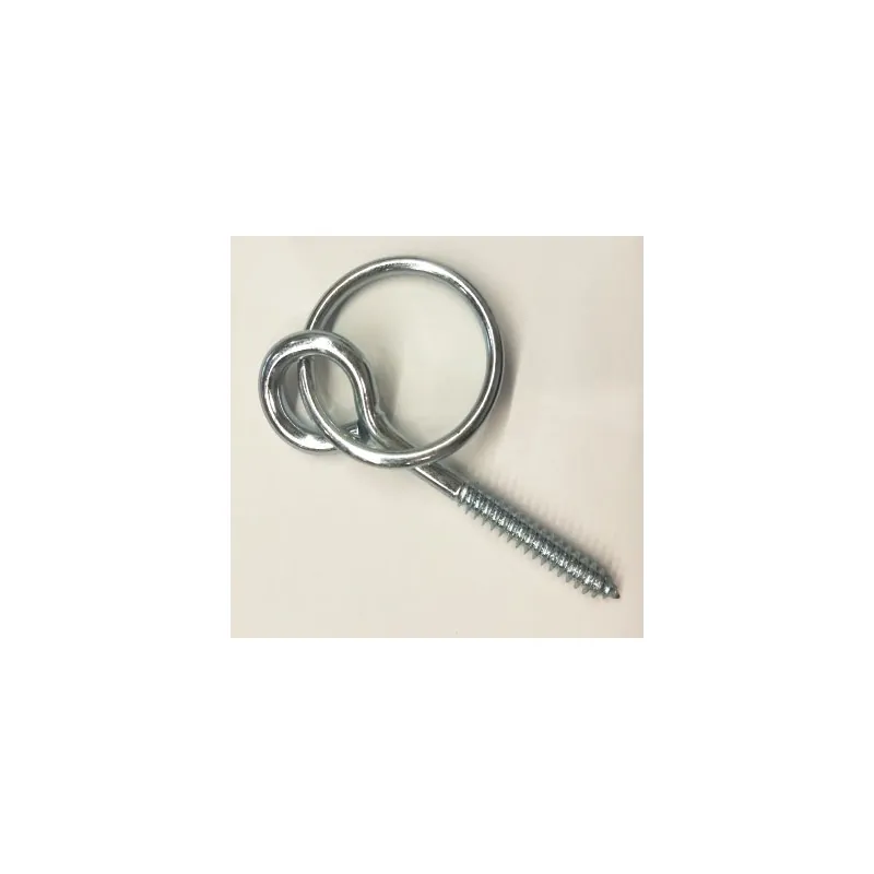 S7235 Lag Eye Screw with Ring in Stainless steel, steel Iron made by Honke Hardware