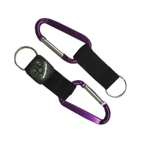 A-2 Aluminium Carabiner Compass Lanyard manufactured by Honke Hardware