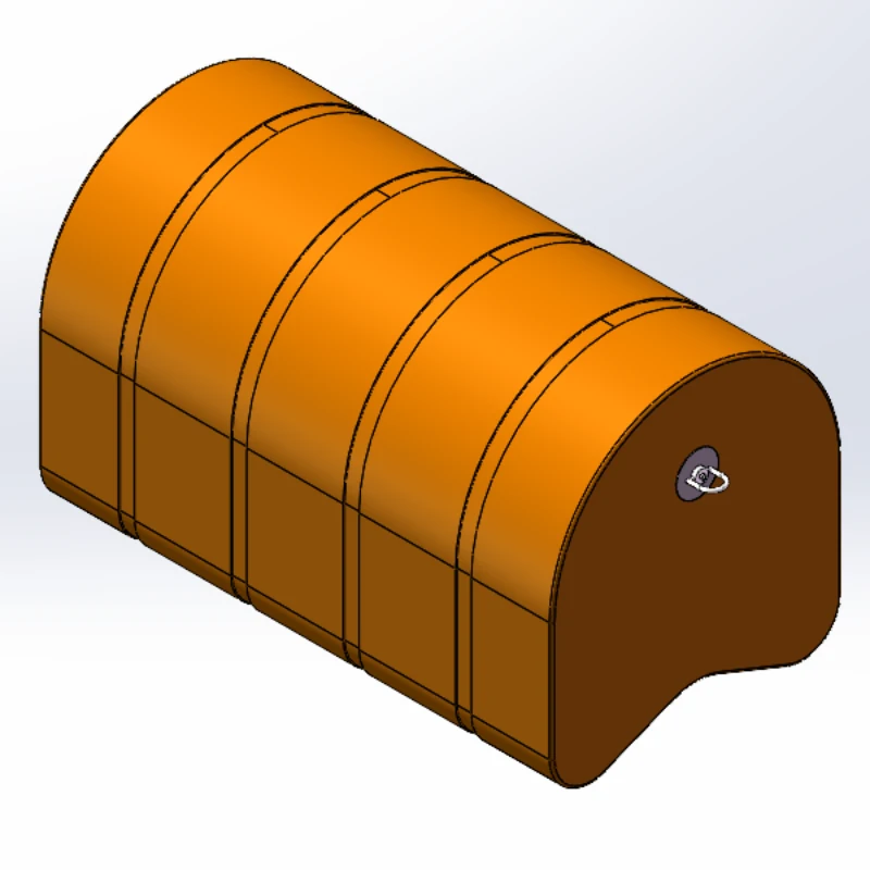 Modular pipe laying float assembly banded around a pipeline section