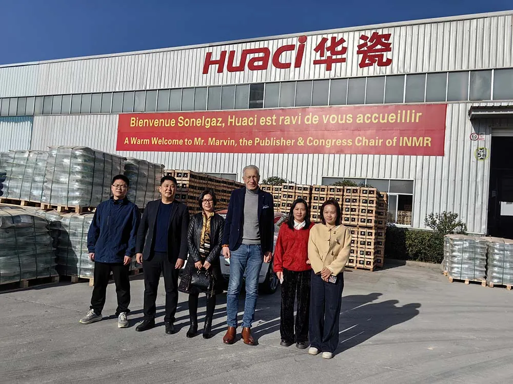 Mr. Marvin & Ms. Yu, the Publisher & Congress Chair of INMR visit Huaci