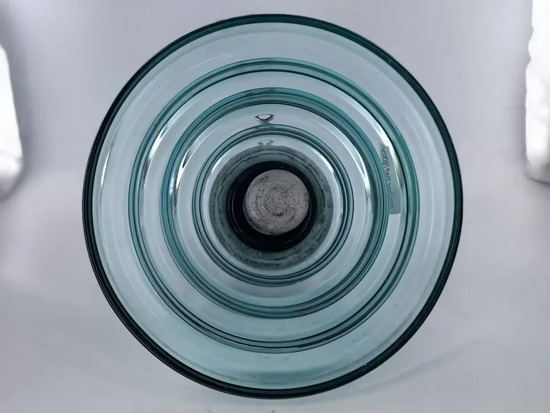 U500B glass insulator with class marking showing designation