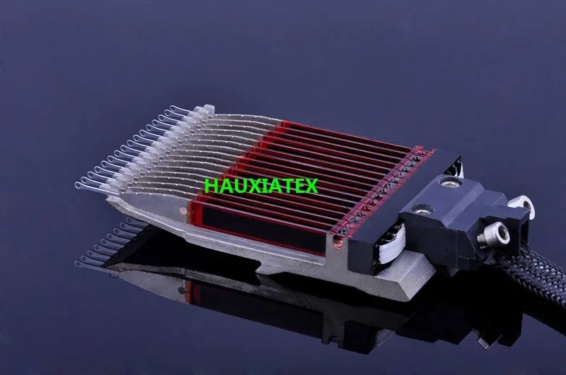 Piezo jacquard guide for warp knitting machines