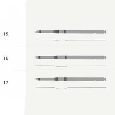 Jacquard Needles 6 spare part for warp knitting machines