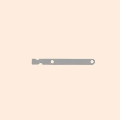Separator Needle with Double Holes 0.25 (Middle) spare part for warp knitting machines