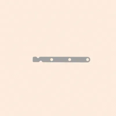 Separator Needle with Three Holes 0.25 (Long) spare part for warp knitting machines