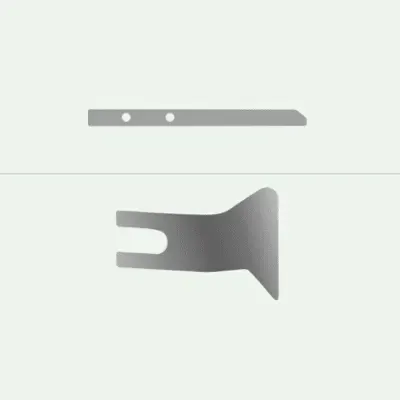 Cleaner and Spring Plate spare part for warp knitting machines