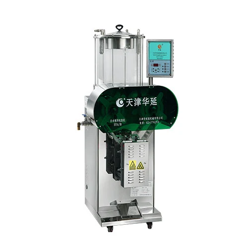 Airtight herb decoction unit connected to an optional HCB2000 liquid packaging machine