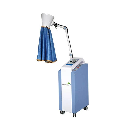 Huayan RH-K-GJ-II TCM moxibustion therapy device mounted on a movable trolley with treatment applicator