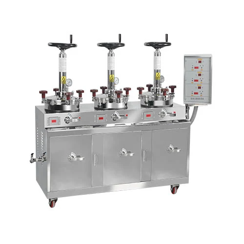 Huayan HYY15L*3 triplet airtight herb decoction machine with three stainless steel cylinders and hand extrusion devices