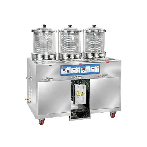 Huayan HYLK22X automatic twice herb decoction and packing machine with three glass pots and integrated pouch sealer
