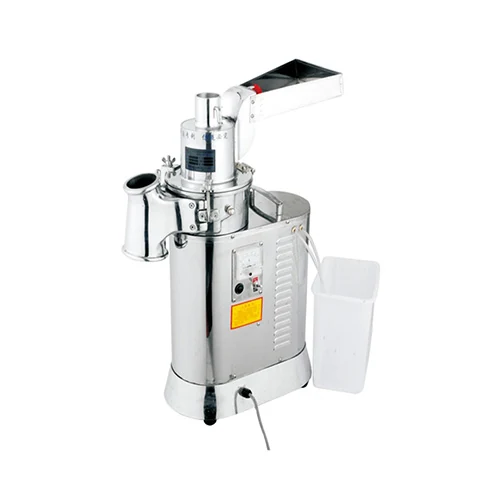 Huayan DF-40S desk-top water-cooled high-efficiency pulverizer with stainless steel vessel and continuous feed hopper