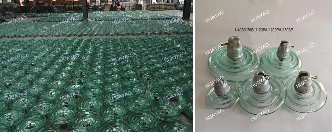 100kN U100BLD / PSD-100E Double Shed Toughened Glass Suspension Insulator view 5