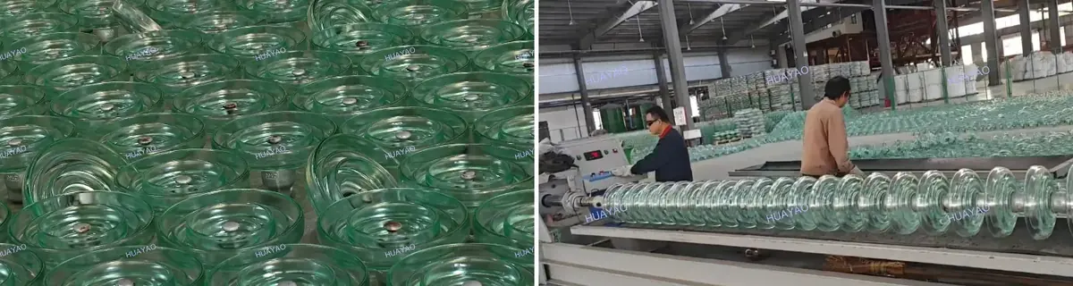 220kV 500kV High Voltage 300kN Double-umbrella Electrical Glass Insulator view 3