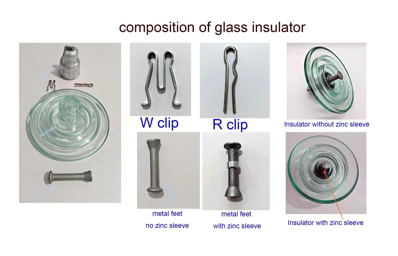 U100BLP 100kN Anti-fog Disc Suspension Glass Insulator