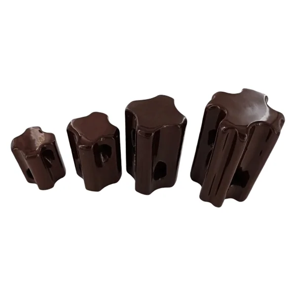 Dimensional drawing of ANSI 54-3 PORCELAIN STAY INSULATORS, 54-3 GUY STRAIN INSULATORS