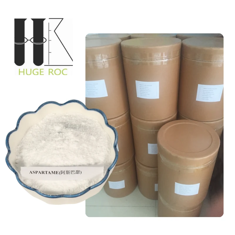 Aspartame white crystalline powder sweetener