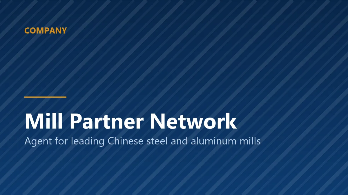 Rolling line at a partner steel mill