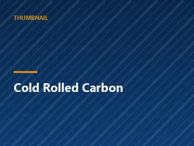 Cold rolled carbon steel coil with an oiled surface