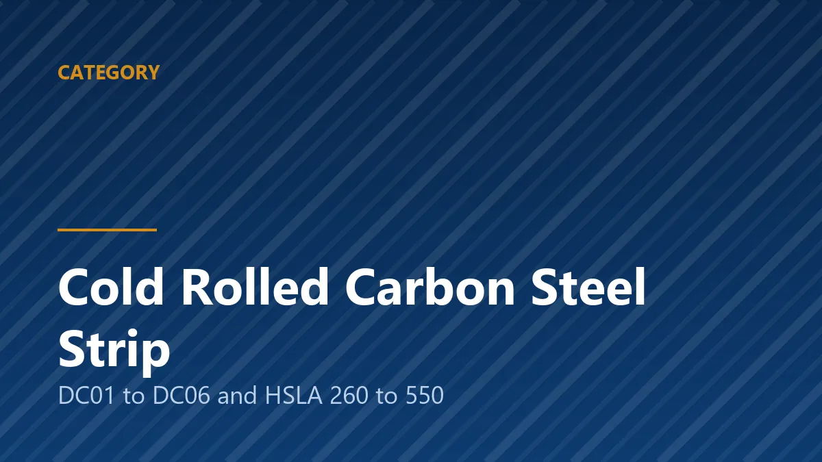 Cold rolled carbon steel coil with an oiled surface