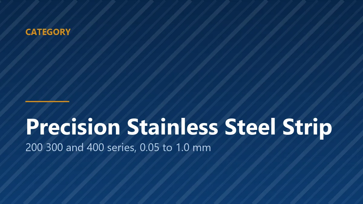 Coil of bright annealed precision stainless steel strip