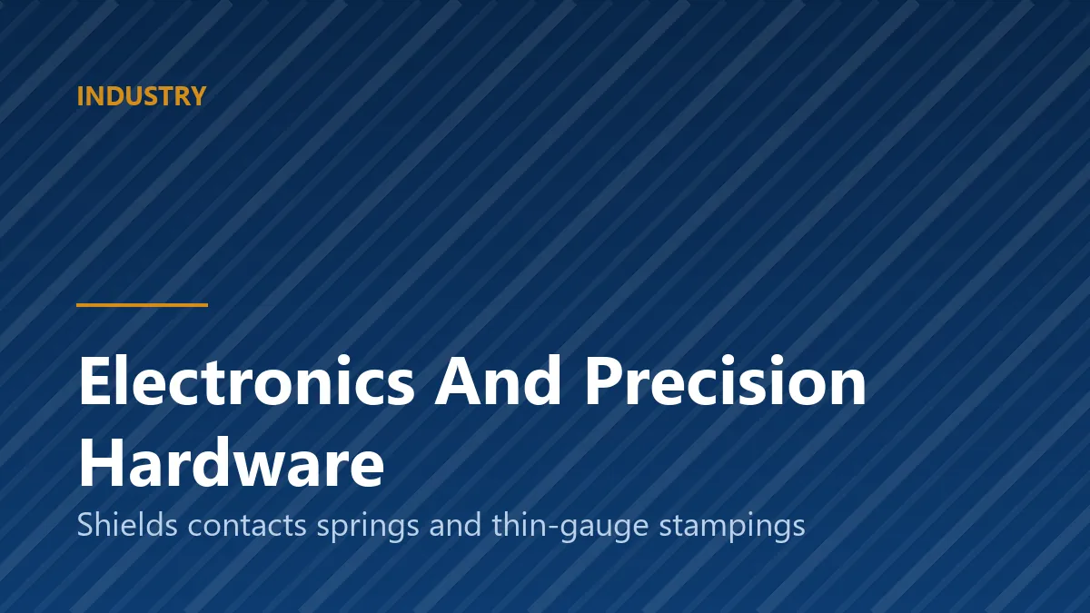 Thin gauge stamped electronic shielding components