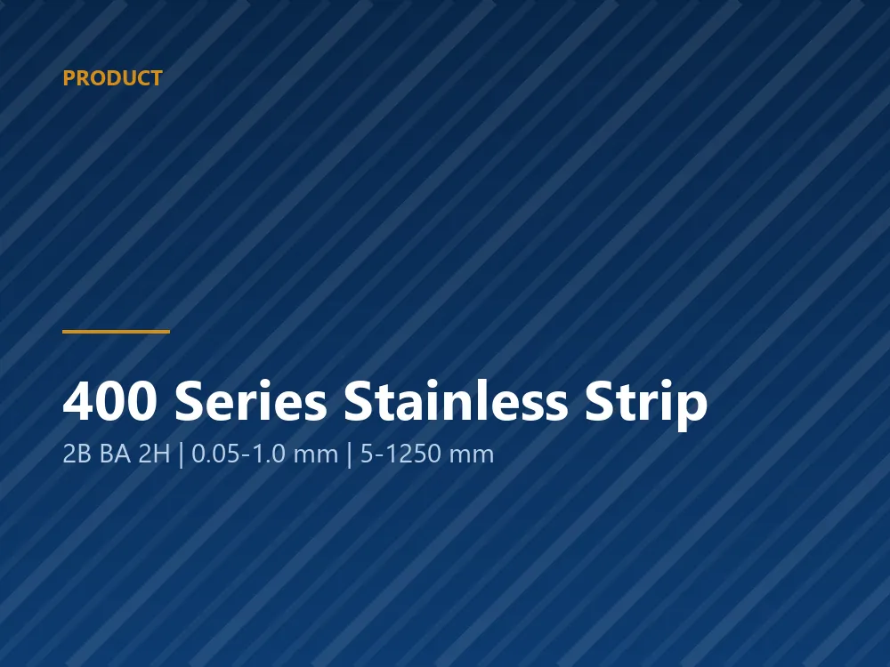 Coil of 400 series ferritic stainless steel strip