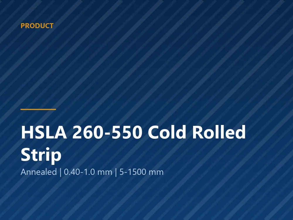 Cold rolled high strength low alloy steel coil