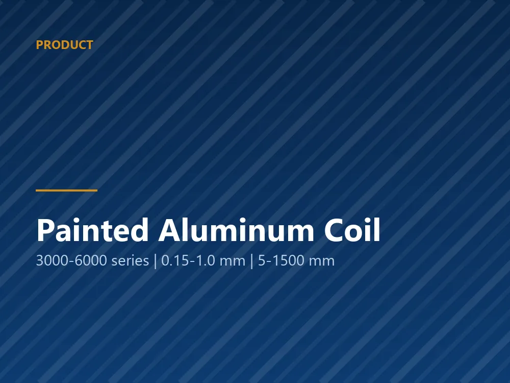 Colour coated painted aluminum coil in several colours