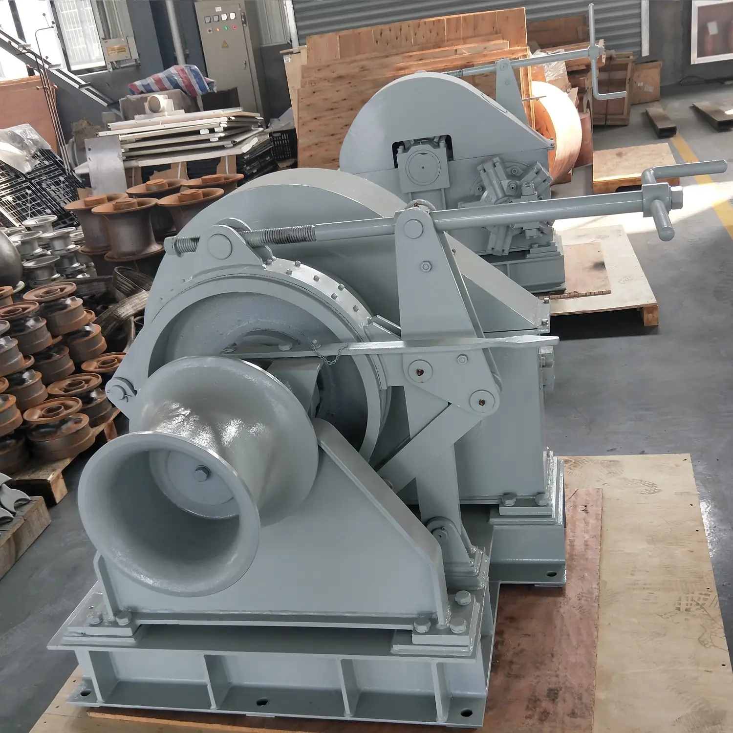 30mm Marine Deck Hydraulic Electric Single/Double Gypsy Drum Ship Anchor Windlass Winch