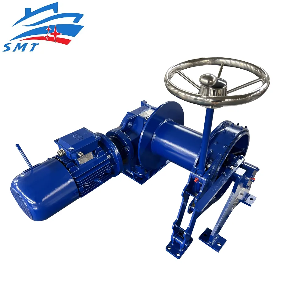 Marine ABB Motor 4kw Electric/Hydraulic Aluminum Alloy Anchor Winch with LR Certificate