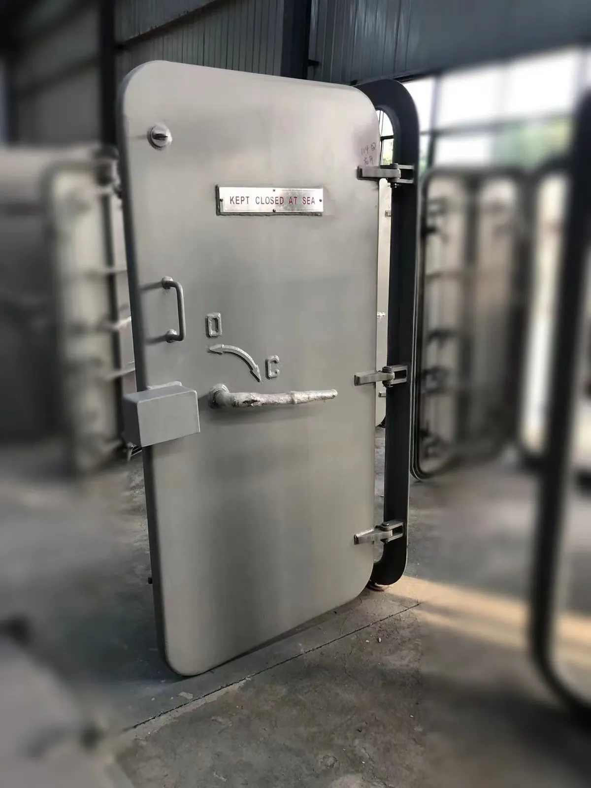 Ship Single Handle Quick Open Aluminum Watertight Marine Door with DNV-GL Certificate