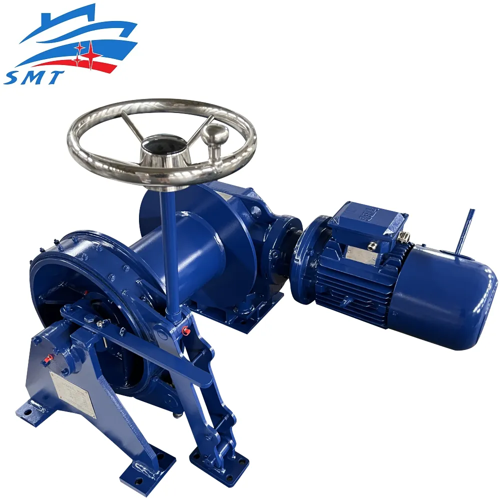Marine 20kn Deck Machinery Electric/Hydraulic Aluminum Alloy Anchor Winch Windlass