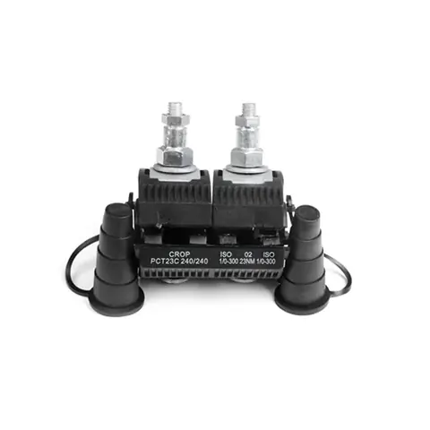 CONECTOR DENTADO DOBLE PARA CONDUCTOR DE 50/150-50/150 MM (1/0-300 A 1/0 – 300 AWG) · CROP