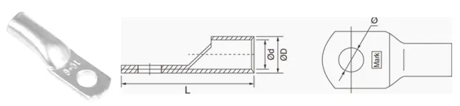 Terminal De Cobre Estañado · esquema técnico 5