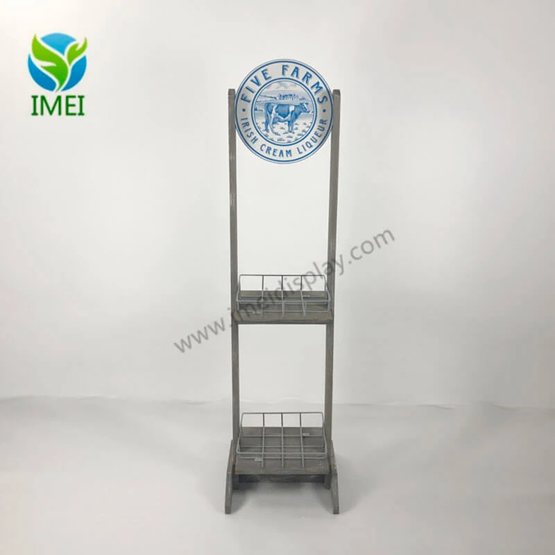 Flat-pack version of the display with labelled parts and internal spacers in a carton