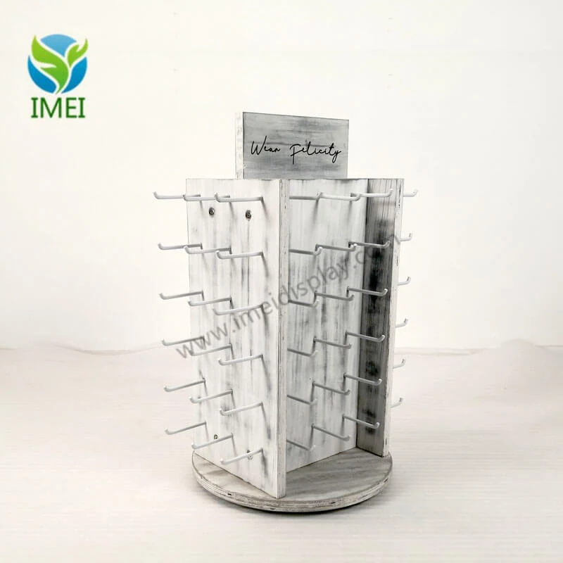 Flat-packed jewelry counter display with internal bracing and packaging components