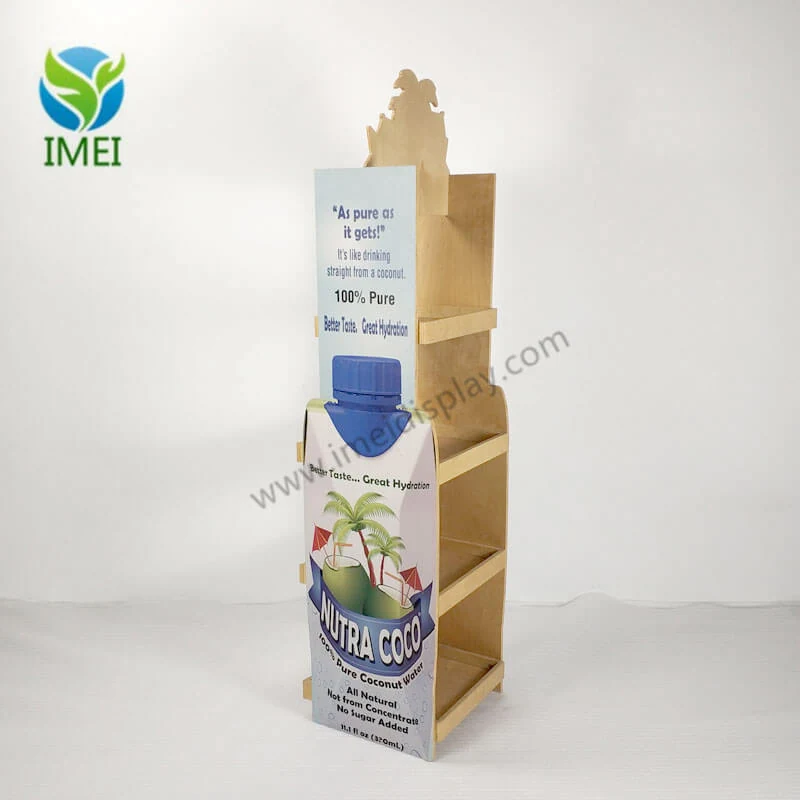 Nutra Coco Wooden Floor Display manufactured by IMEI DISPLAY, view 1