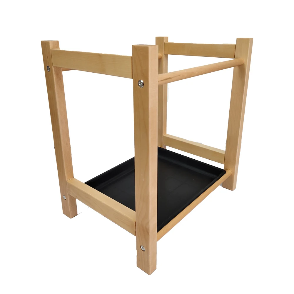 Freestanding umbrella and accessory rack in a modern entryway setting