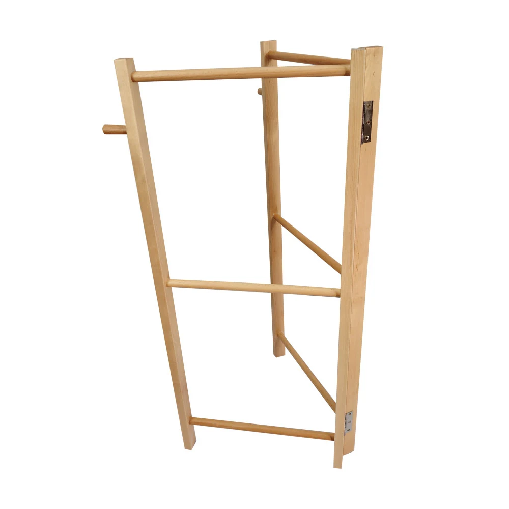 Custom coat rack in a modern entryway with coats and bags hung on hooks