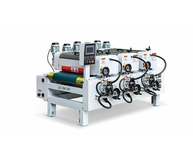 3 head roller coater machine for UV panel woodworking supplied by INCRI Machinery