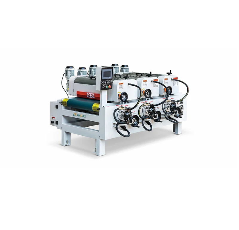 Three Heads Paint Roller Coater Machine roller coating machine supplied by INCRI Machinery