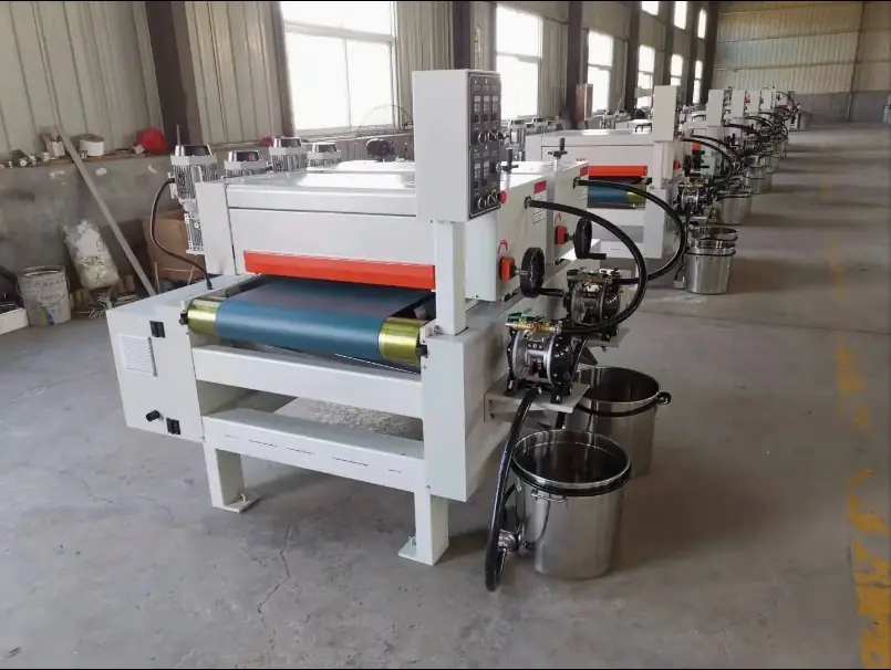 Roller Coater Machine For Uv Line Automatic Flat Line, feed section detail